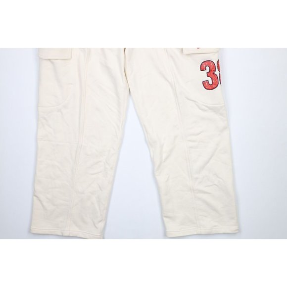 NOS Vintage 90s Marithe Francois Girbaud Mens XL Baggy Wide Leg Cargo Sweatpants - Picture 4 of 11